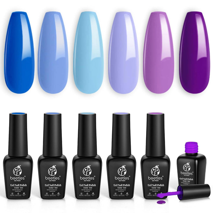 Whispers of Love Jelly Gel Nail Polish Set - 6 Colors Milky White Nude Pink Neutral Sheer Translucent Soak off UV Gel Nail Kit, Nail Concealer for Salon DIY Manicure Gift for Women