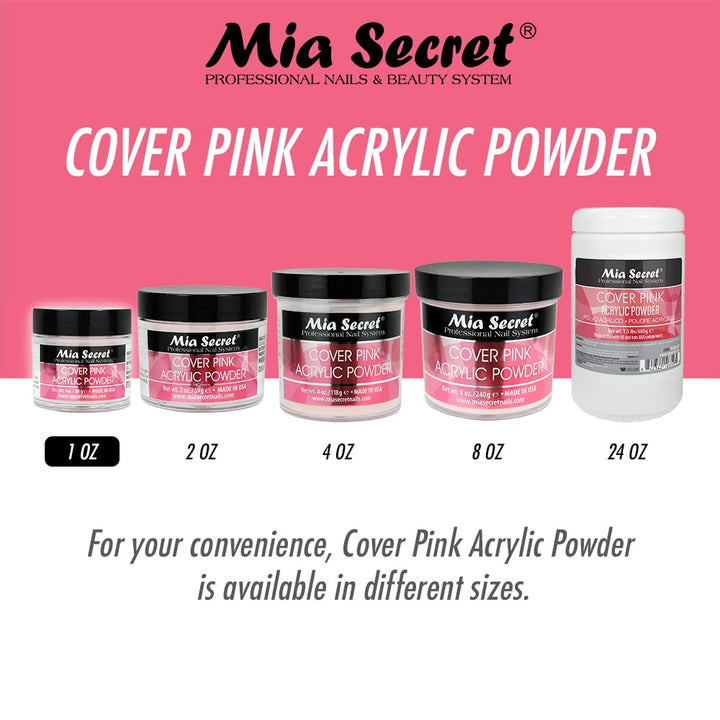 Cover Pink Acrylic Powder - Easy to Apply - 2 Ounce