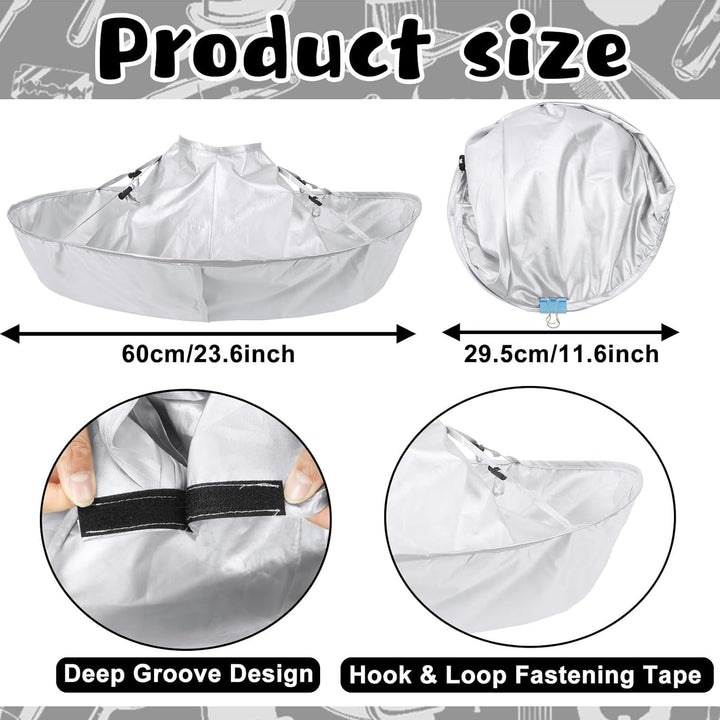 Hair Cutting Cloak Cape, Professional Adjustable Haircut Cape Foldable Umbrella for Adults Kids Home Salon Barber Hairdressing Supplies