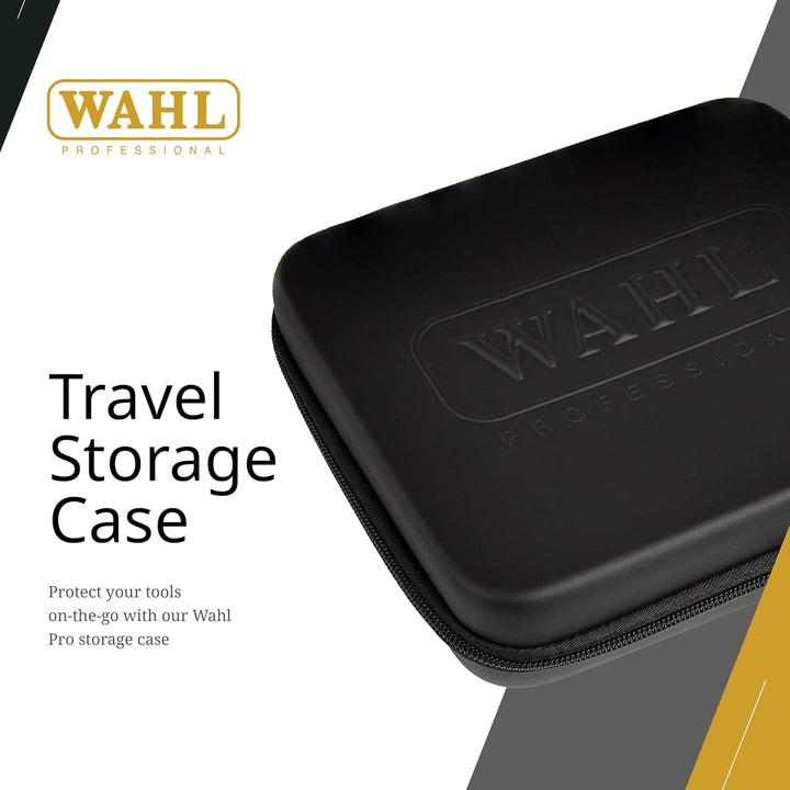 Wahl Professional Travel Storage Case Durable Compact with Secure Zipper for Grooming Tools