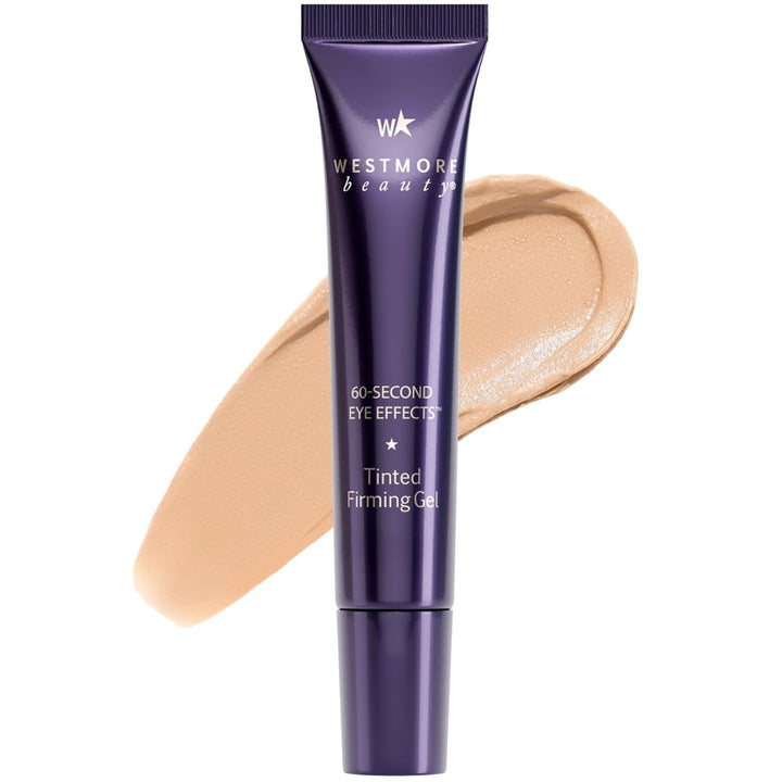 60 Second Effects Tinted Firming Gel - under Eye Cream for Puffiness and Bags under Eyes - 10 Ml Light to Medium - 0.33 Fl Oz