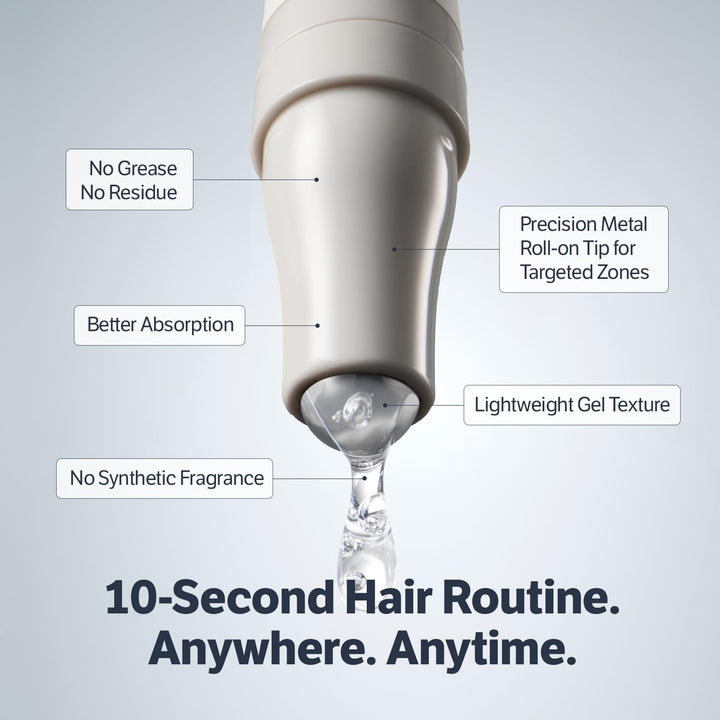 Deep Collagen Retinol Power Boosting Scalp Serum | Roll on Hair Growth, Hair Thickening Serum, Itchy & Dry Scalp Treatment, Caffeine, Biotin, Rosemary – Korean Hair Care, 0.5 Fl Oz