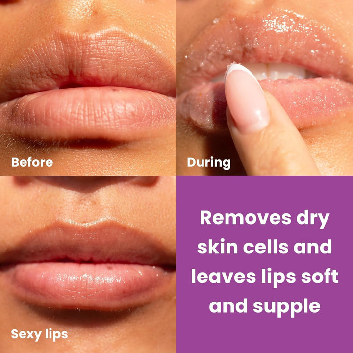 - Lip Exfoliator Scrub & Moisturizer - Sugar Scrubs for Soft Smooth Lips, Overnight Hydration, Brighten Dark Lips - Stocking Stuffer Gifts for Women - Coconut Passion Fruit Flavor- 20G/0.7Oz