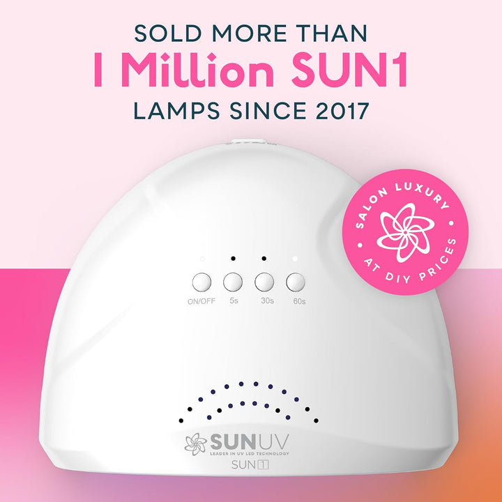 UV LED Nail Lamp, Gel Light for Nail Polish UV Dryer with 3 Timers Sunone White