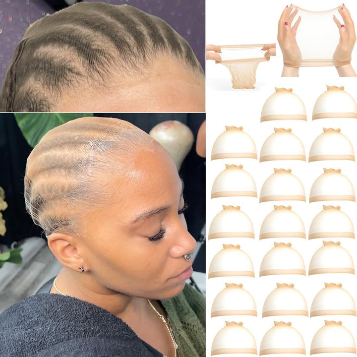 10 Pcs Transparent HD Wig Cap, Thin Nylon Cap for Women, Suitable for Parties, Weddings, Graduations, Cosplay, Halloween