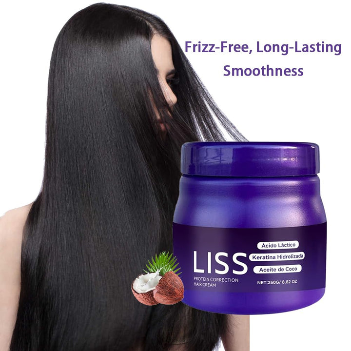 Liss Alisado, Crema Alisadora , Alisado Para Cabello Sin Formol, Liss Keratina, Hair Natural Silkiness 1Pcs