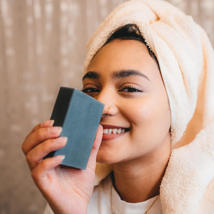 Charcoal Black Soap Bar for Eczema, Psoriasis, Face, Body, Men Women Teens with Oily Skin, 5 Oz.