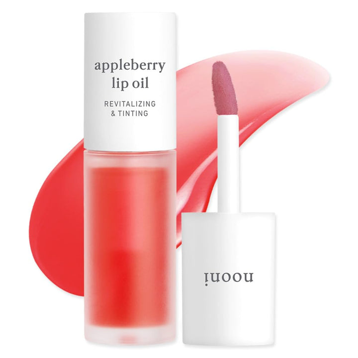Korean Lip Oil - Applepeony | Long-Lasting, Moisturizing, Plumping, Revitalizing for Dry Lips, Waterproof, No Peel Off, Hydrating, Nourishing Crystal Clear, 0.12 FL Oz