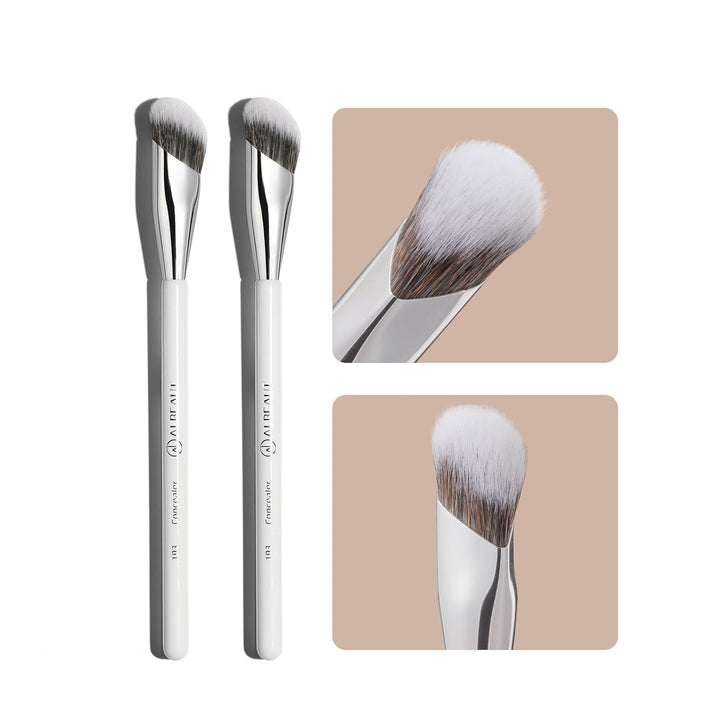Blush Brush, Angled Contoured for Flawless Face Foundation Liquid Cream Cheek Makeup Multitask 202