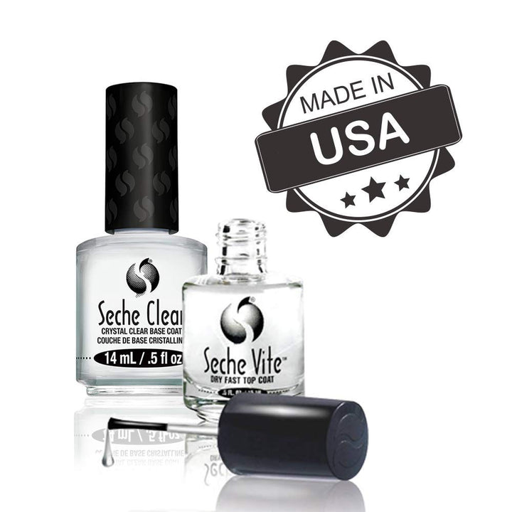 Clear and  Vite, Base Coat and Top Coat for Nail Polish