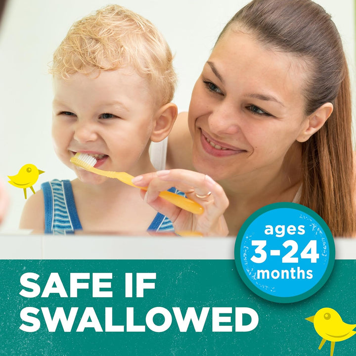 Fluoride-Free Toddler Training Toothpaste, Mild Fruit, 1.75 Oz. 3-Pack (Packaging May Vary)