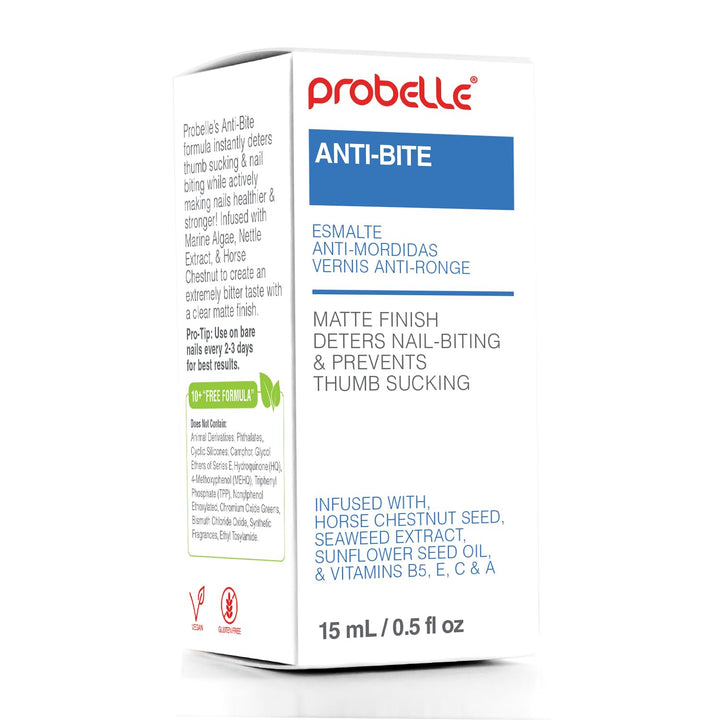 Anti-Bite, Nail Biting Treatment for Kids & Adults to Quit Habit, No Bite Nail Polish Deterrent, Thumb Guard & Prevents Finger Sucking, Bitter Taste Nail Care, for Ages 3+, 0.5 Fl Oz (15 Ml)