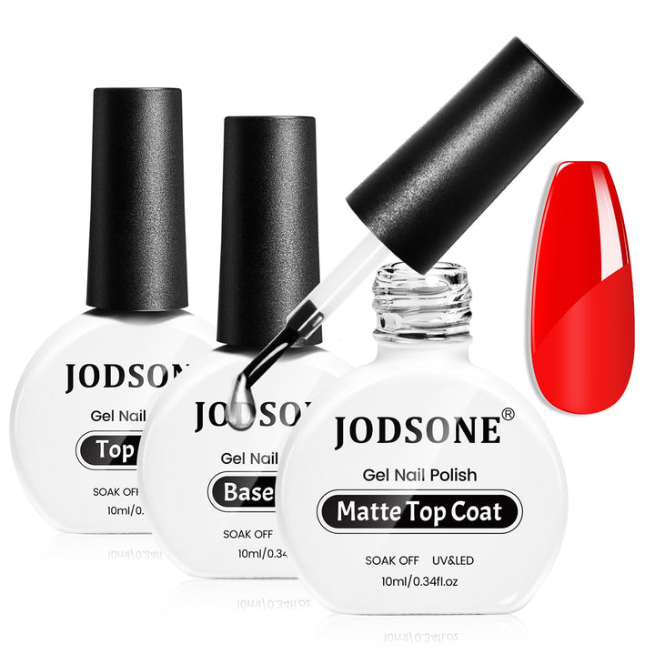 2 Bottles 10Ml of Top Coat Base Coat Gel Polish Set Bright Surface at Home DIY Nail Salon Girl Gift, Transparent