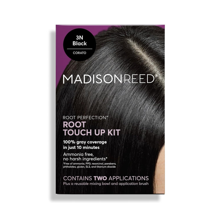 Root Perfection Permanent Root Touch Up, Dark Brown 5N Calabria, 10 Minutes for 100% Gray Root Coverage, Ammonia-Free Hair Dye, Two Applications