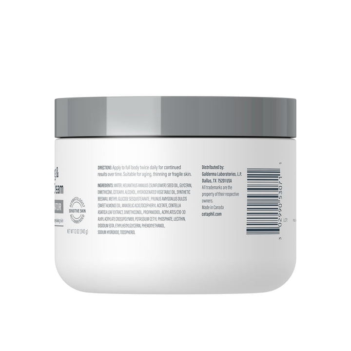 Skin Activator Hydrating & Firming Body Cream 12Oz, Mandelic Acid (AHA) and Centella Asiatica (CICA) Cream, Hydrates and Firms Aging Skin, Anti-Aging Skincare, 12 Oz