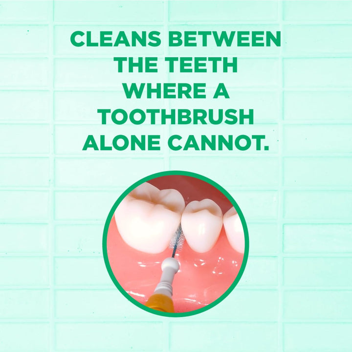 Proxabrush Go-Betweens - Ultra Tight - Interdental Brushes - Soft Bristled Dental Picks for Plaque Removal Health - Safe for Braces & Dental Devices, 10Ct (Pack of 6)