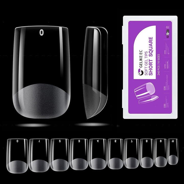 Gel Nail Glue for Press on Nails: 6 in 1 Strong UV Nail Glue for Nail Tips and Acrylic Fake Nail - Long Lasting 28 Days Quick Dry - Beginner Friendly DIY for Home Salon