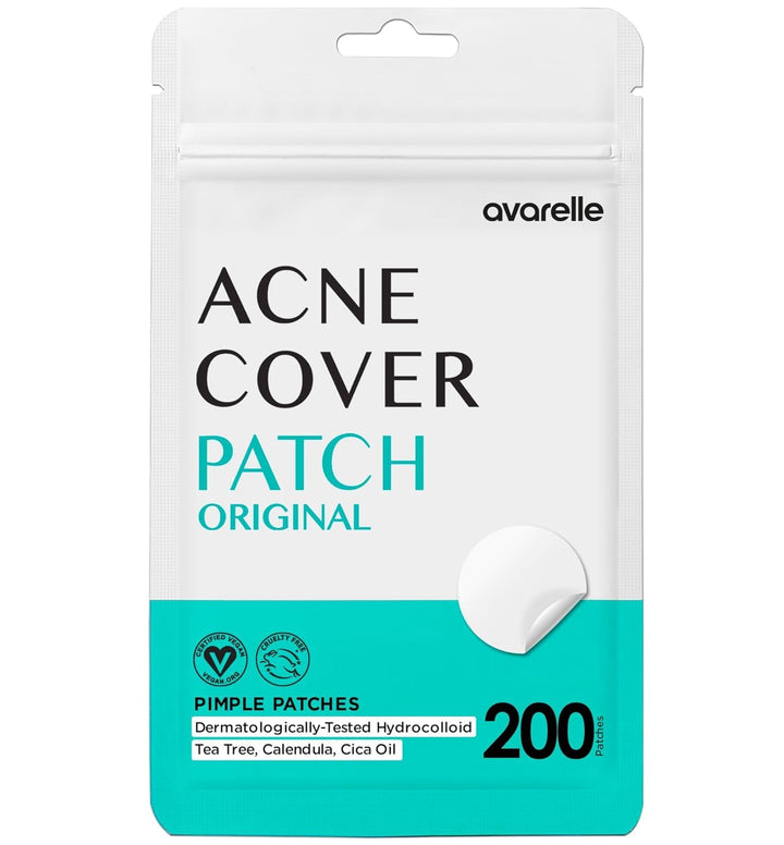 Acne Cover Patches, Eligible Hydrocolloid Pimple Patches for Face with Tea Tree Oil, Korean Skincare Zit Patches for Face | HSA Store Eligible Items | Vegan, Cruelty-Free