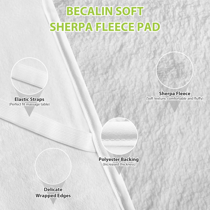 Massage Table Warmer Heating Pad Professional SPA Massage Bed Warmer with Timer, 9 Heat Settings, Overheat Protection for Massage Bed & Spa, Thickened & Soft Fleece, 30" X 71"