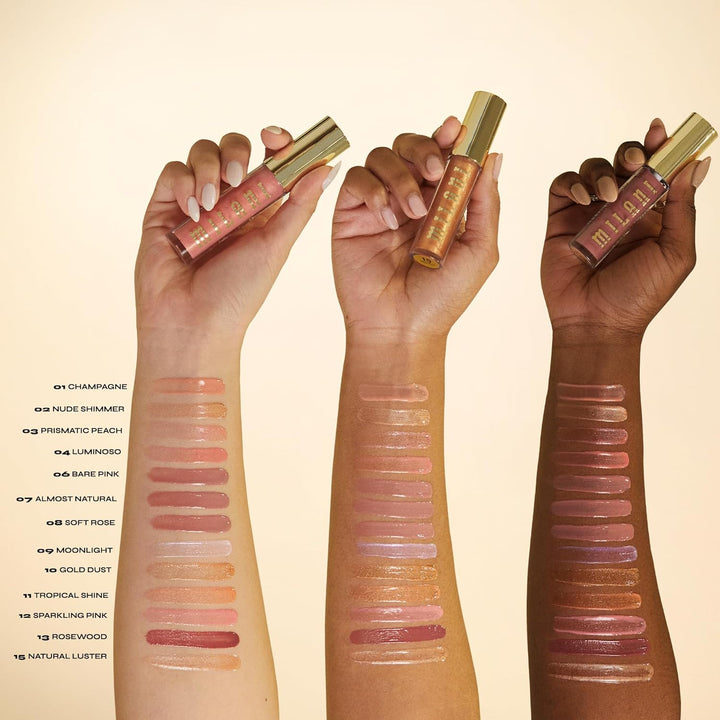 Lip Gloss, Keep It Full Nourishing Lip Plumper with Hyaluronic Acid & Peptides for Soft, Fuller-Looking Lips (0.13 Fl. Oz.) Soft Rose