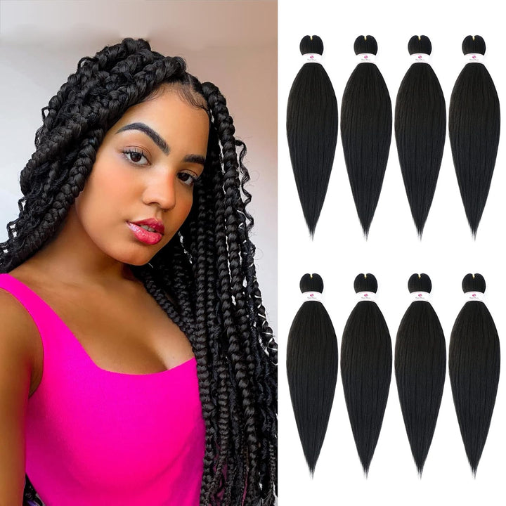 Long Purple Braiding Hair 30 Inch, Pre Stretched Synthetic Braiding Hair for Braids,2 Packs Purple Rumi Hair Extensions for Stage Party Halloween Costume Cosplay