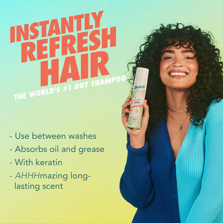 Dry Shampoo, Bare Fragrance, Refresh Hair and Absorb Oil between Washes, Waterless Shampoo for Added Hair Texture and Body, 5.71 Oz