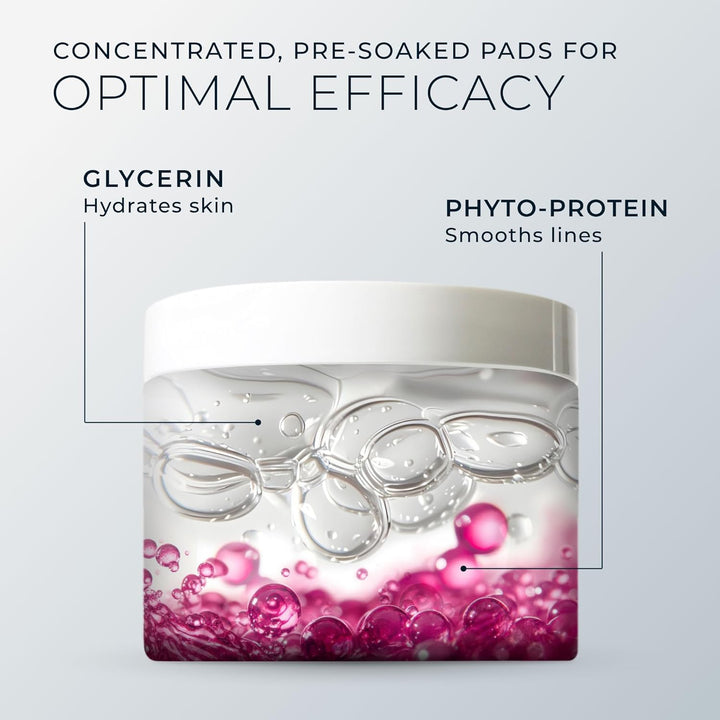 Resurfacing Disks, Hypoallergenic Exfoliating Makeup Remover Pads for Wrinkles and Skin Tone, Hypo-Allegenic Skin Care, Oil-Free Daily Cleanser, 28 Count (Packaging May Vary)