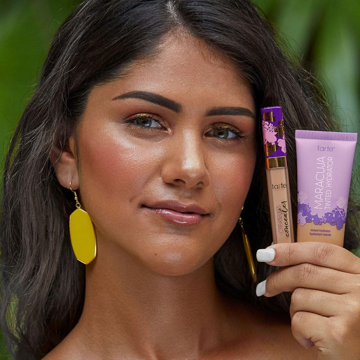 Tarte Maracuja Tinted Moisturizer – Lightweight Sheer Foundation with Buildable Longwear Coverage, Hyaluronic Acid, Turmeric, Aloe for Hydrated Skin, Vegan & Cruelty Free