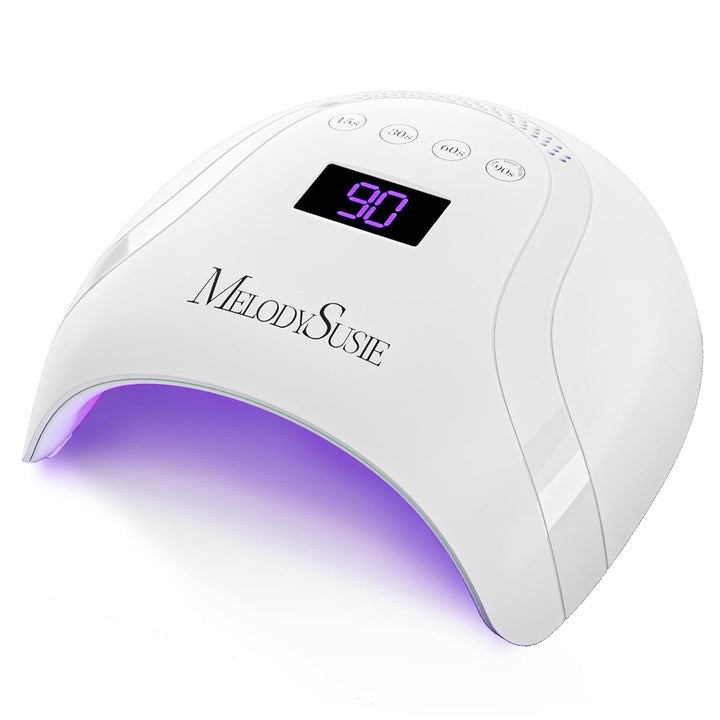 UV Nail Lamp, Plus30F UV Light, LED Dryer with 3 Timer, Smart Sensor, LCD Display Fast Curing Gel Nail Polish and Art Tools Manicure Accessories, White