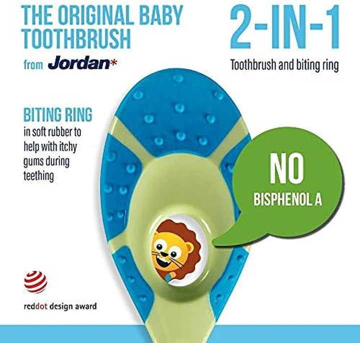 | Step 1 Baby Toothbrush | 0-2 Years, Soft Bristles, BPA Free | Green & Blue | 4 Pack
