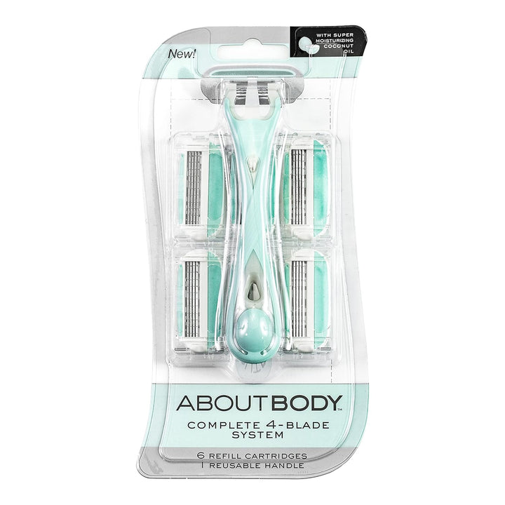 About Body Bikini Shavers - 3 Gentle Beauty Groomers, Japanese Steel Razor Ideal for Shaving, Exfoliating and Trimming Intimate Areas, Skin-Soothing Aloe Moisture Pad Gently Glides along Skin