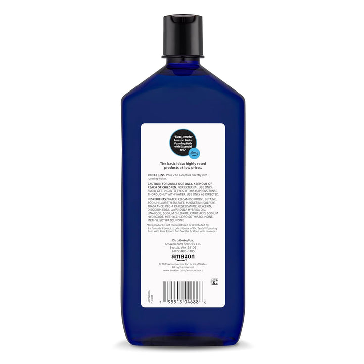 Lavender Scented Foaming Bath with Essential Oil, 34 Fluid Ounce