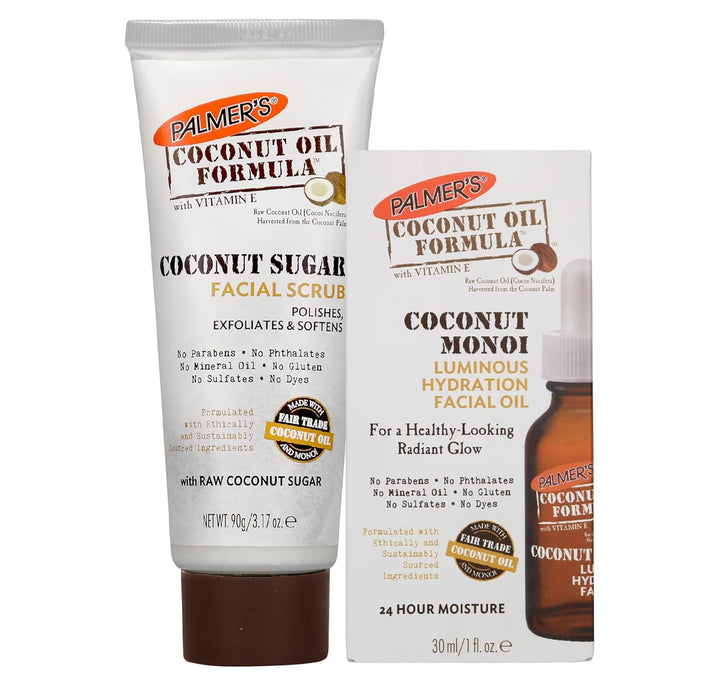 Coconut Oil Formula Coconut Sugar Facial Scrub Exfoliator, Face Scrub to Gently Exfoliate Away Dirt and Dead Skin Cells with Chamomile to Soften & Calm, 3.17 Ounces (Pack of 1)