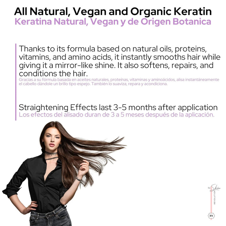Aftercare for Ritual Botánico Keratina Orgánica | Treatment to Straighten, Repair and Relax Hair | All Natural, Organic & Vegan Ingredients | Product of Colombia| Keratin Medium, 250Ml/8.45 Fl Oz)
