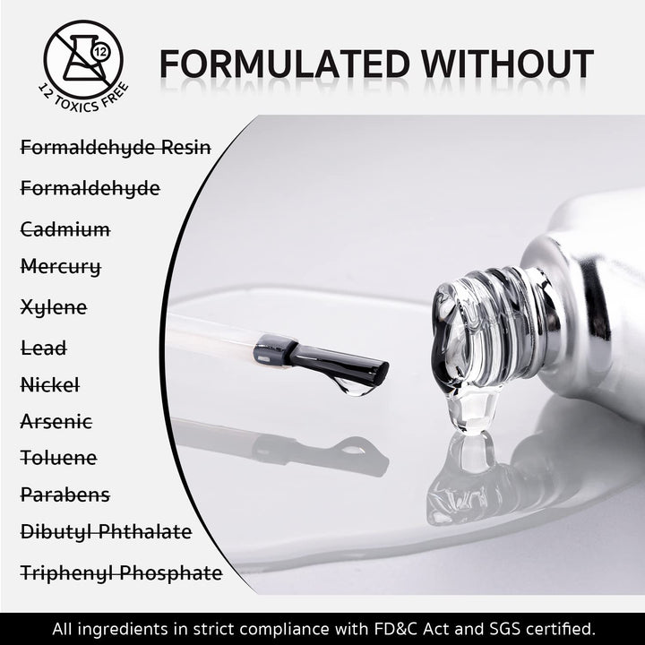 2Pcs 16Ml Gel Nail Glue for Acrylic Nails Tips, 2 in 1 Nail Glue and Base Coat, UV Light Cure