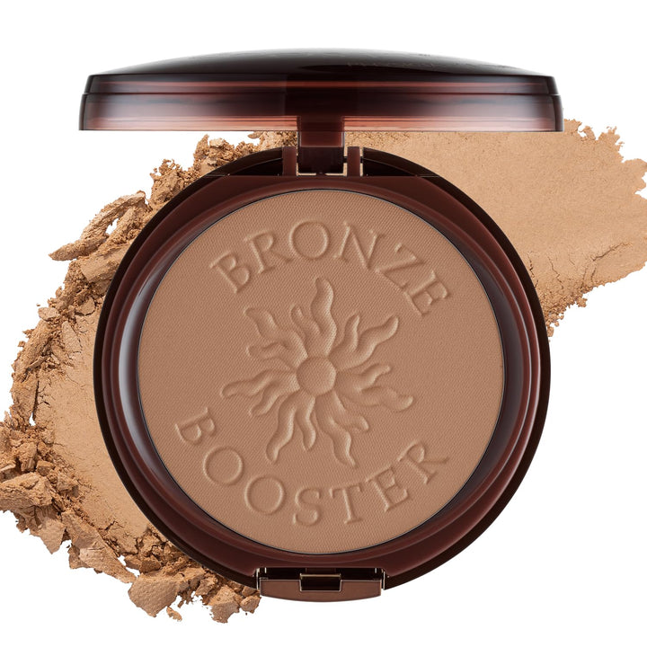 Bronze Booster Pressed Contour Bronzer - Glow Activator Vitamin Infused Technology with a Natural Finish, Buildable Coverage, Cruelty-Free & Hypoallergenic - Medium-To-Dark