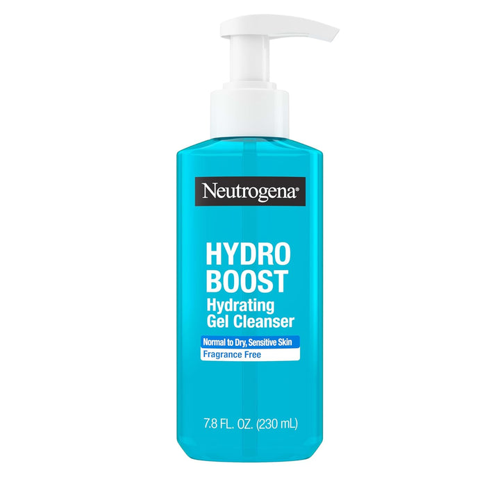 Hydro Boost Face Wash, Fragrance Free, Hydrating Facial Cleanser with Hyaluronic Acid, Daily Foaming Face Wash & Makeup Remover, Hypoallergenic Gel Cleanser, 7.8 Fl. Oz