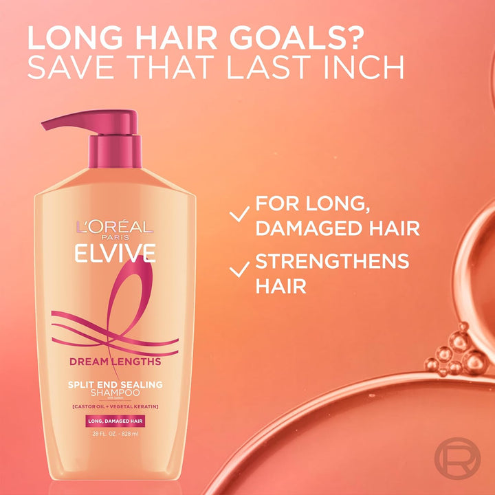 Elvive Dream Lengths Shampoo and Conditioner Kit, Paraben Free, 1 Kit