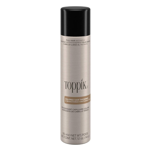Toppik Colored Hair Thickener, Temporary Hair Color Spray for Root Touchup with Hair Thickening Fibers, 5.1 Oz