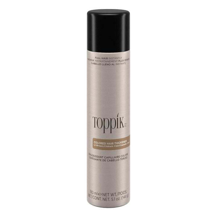 Toppik Colored Hair Thickener, Temporary Hair Color Spray for Root Touchup with Hair Thickening Fibers, 5.1 Oz