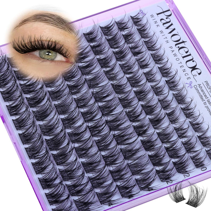 Lash Clusters Wispy Cluster Eyelash Extensions 10-18Mm Individual Lashes DIY Cluster Lashes Extension Soft Comfortable Eyelash Clusters with Thin Band