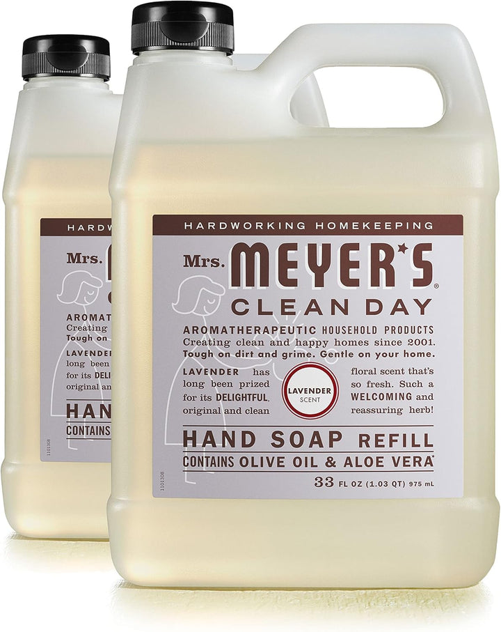 CLEAN DAY Liquid Hand Soap Refill, Cruelty Free and Biodegradable Formula, Lavender Scent, 33 Fl Oz (Pack of 1)