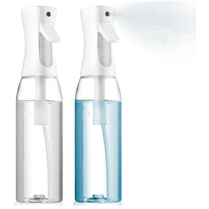 2 Pack Continuous Spray Bottles - Ultra Fine Mist Sprayer | Water Spray Bottle for Hair Mister Spray Bottle | Hair Spray Bottles for Hairstyling, Cleaning, Salons - 2Pk 6.8 OZ / 200 ML