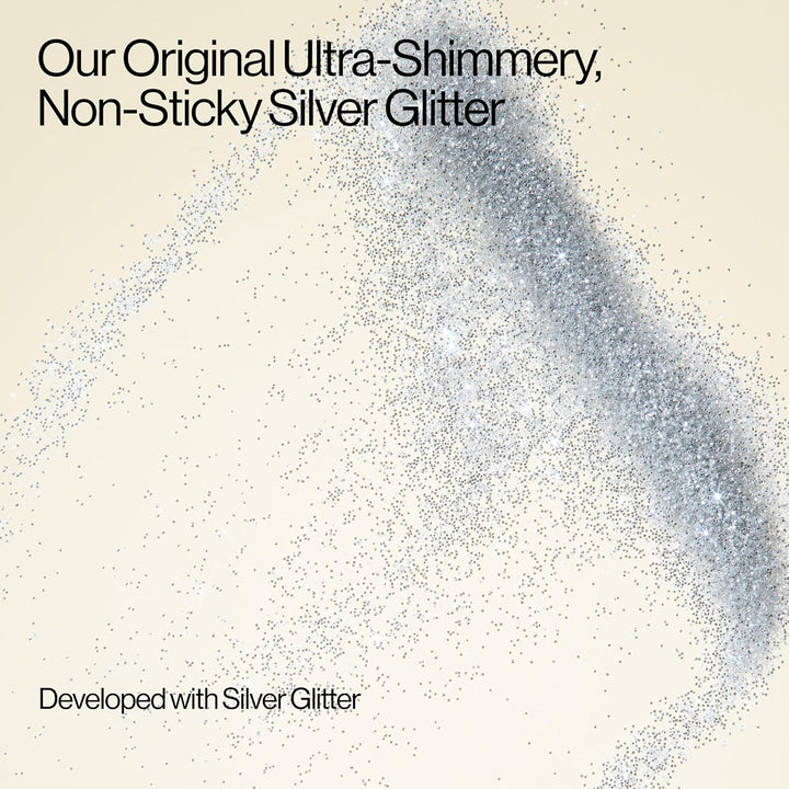 Eva NYC Kweeen Silver Hair and Body Glitter Spray - Our Original Ultra Shimmery Glitter, New Look - Adds Shine + Non-Sticky - Quick Drying Sparkle Spray - Warm Vanilla Scent - 4.9 Oz