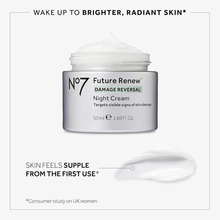 Future Renew Damage Reversal Night Cream - anti Aging Face Moisturizer - Infused with Peptide Technology to Reverse Visible Signs of Damage - Skin Barrier Repair for Dry Skin (1.69 Oz)