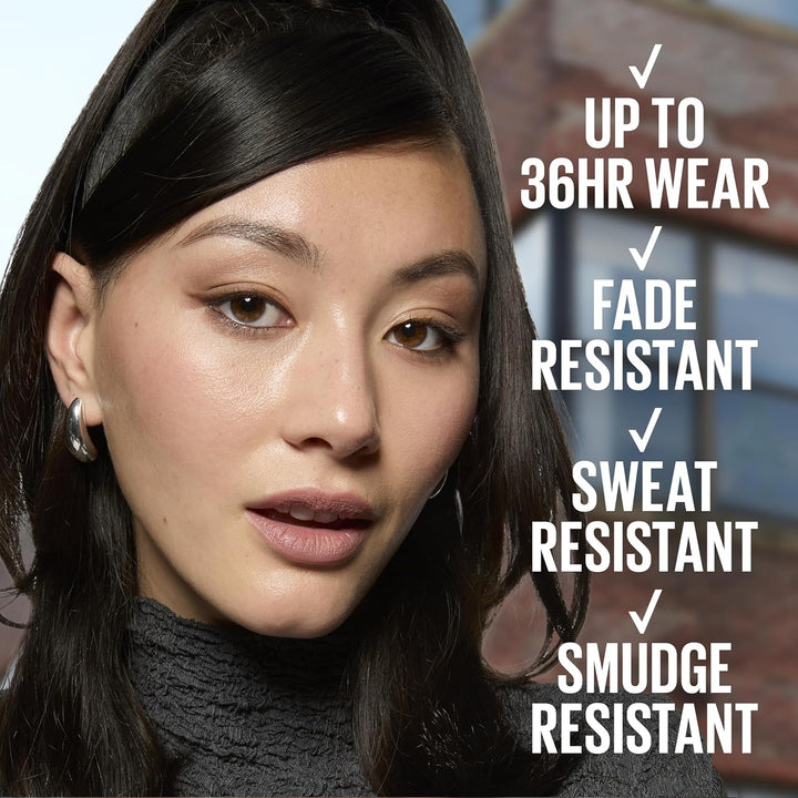 Tattoo Studio Automatic Gel Pencil Waterproof Eyeliner, Blendable, Smudge Resistant, Matte Eyeliner for up to 36HR Wear, Pitch Black (Smokey Black), Packaging May Vary