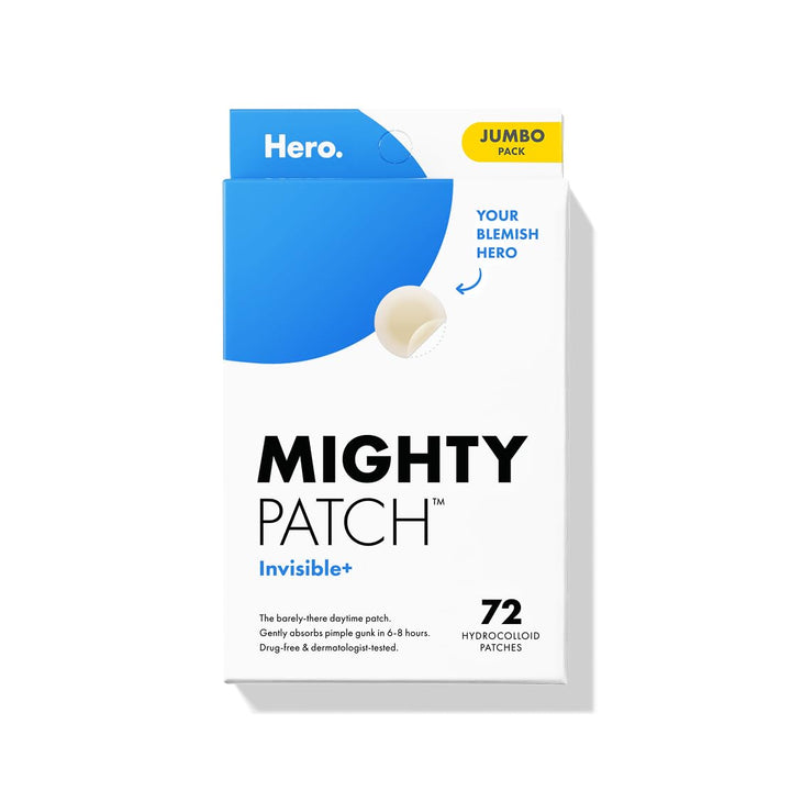 ™ Invisible+ Patch - Daytime Hydrocolloid Acne Pimple Patches for Covering Zits and Blemishes, Ultra Thin Spot Stickers for Face and Skin (24 Medium and 15 Small Patches)