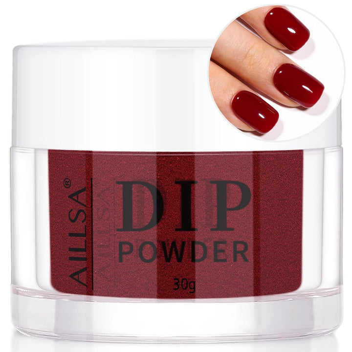 Dip Powder Wine Red for Valentine'S Day, Red Dip Powder Nail 1 Oz Burgundy Nail Dipping Powder French Nail Art for Starter Manicure Salon DIY at Home, Fall Winter Dip Powder Colors for Women