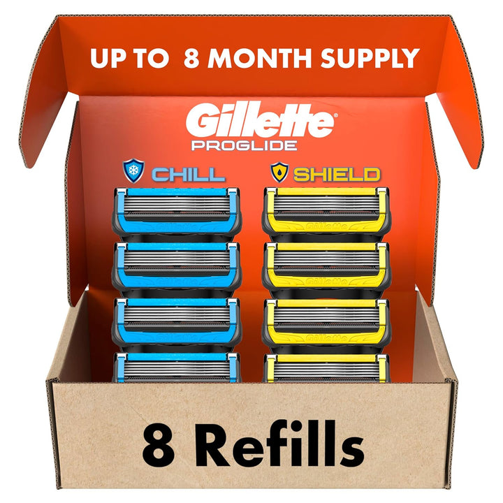 Proglide Shield Razor Refills for Men, 8 Blade Refills