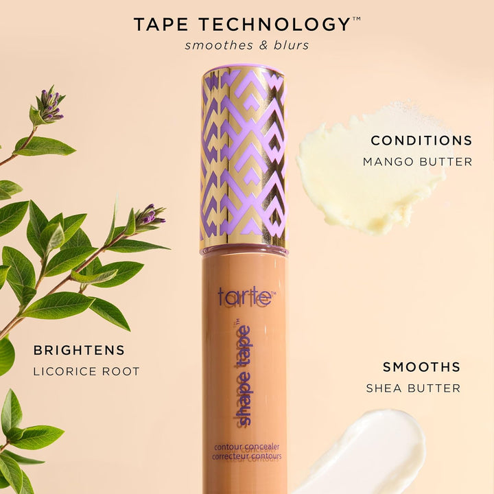 Shape Tape Concealer – Full-Coverage, Matte Finish for under Eye, Dark Circles, Fine Lines, Redness & Discoloration, Longwear, Dermatologist-Tested, Vegan, Cruelty-Free
